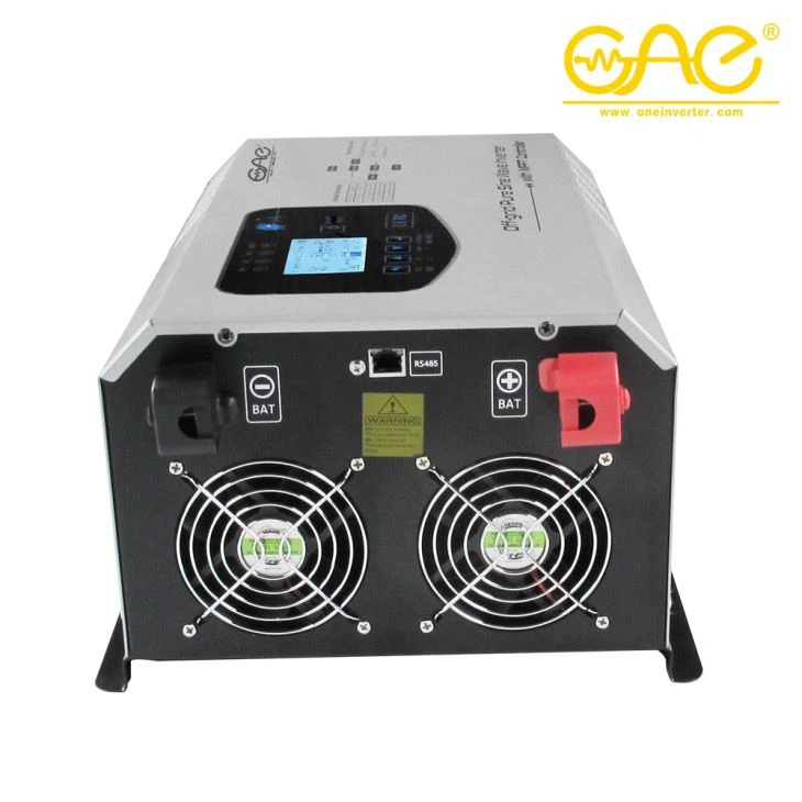 Hybrid Pure Sine Wave Solar Inverter 5kw With MPPT Solar Charge Controller 95% Transfer Efficiency